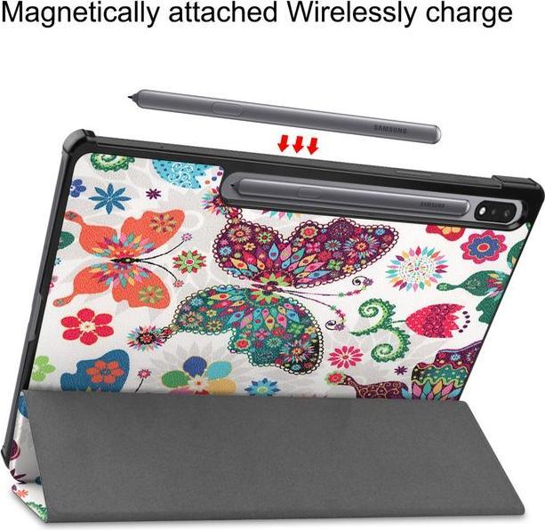 Actual product image MU Style Triple folding cover with pattern (Galaxy Tab S7+)