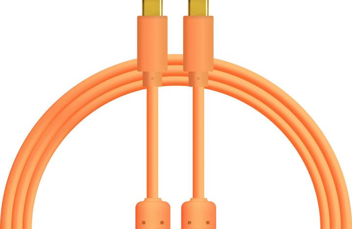 Actual product image DJTechTools Chroma Cables USB-C to C Orange (1 m)