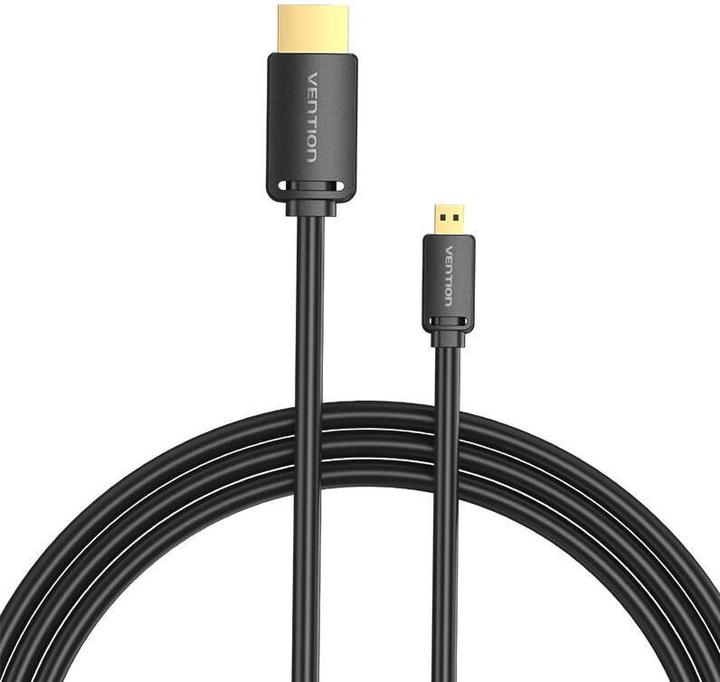 Immagine prodotto Vention Cavo HDMI-D maschio a HDMI-A maschio 4K HD 2m AGIBH (nero) (2 m, HDMI)