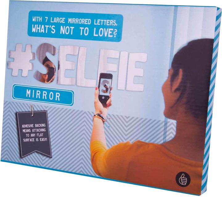 Actual product image Novelty Mirror wall sticker selfie (2 x 13 x 18 cm)