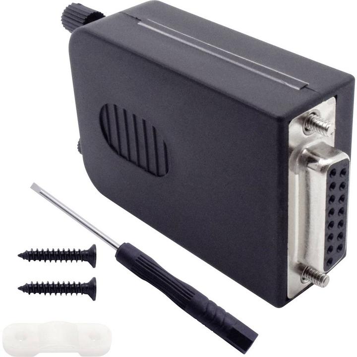 Image du produit Tru Components Prise modulaire encastrée D-Sub 15 pôles avec vis de verrouillage et boîtier