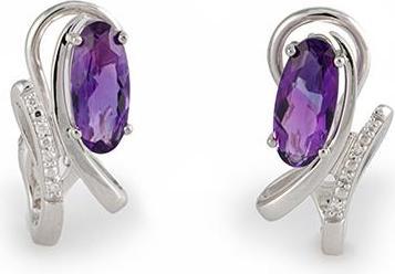 Breuning OHRSCHMUCK - E.AMETHYST/Brill. 0,044 Ct. H/si (585, - Gold)