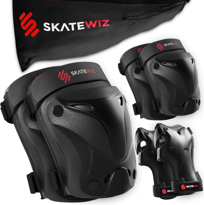 Produktbild Skatewiz 6-teiliges Skate-Protektoren Set (L, Handgelenkschoner, Knieschoner, Ellbogenschoner, 6 Stück)