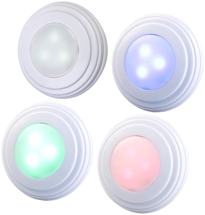 Lunartec 4er-Erweiterungs-Set für RGB+W-LED-Unterbauleuchten (8 lm)