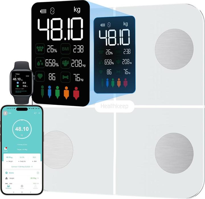 Produktbild Healthkeep Digitale Körperfettwaage (180 kg)
