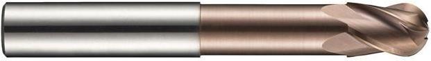 Actual product image Dormer Radius cutter S535 Nominal Ø 10 mm Insert length 40 mm HM TiSiN Number of cutting edges 4