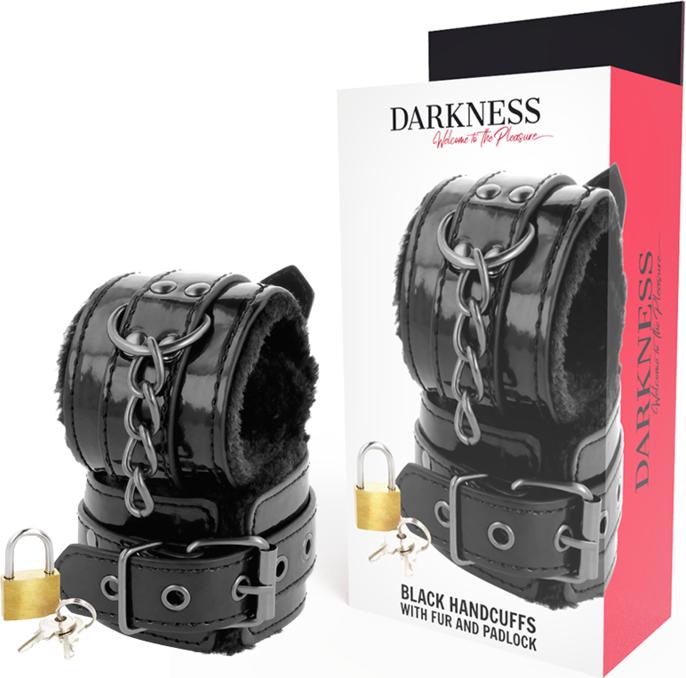 Produktbild Darkness Gefütterte Handschellen mit Schloss