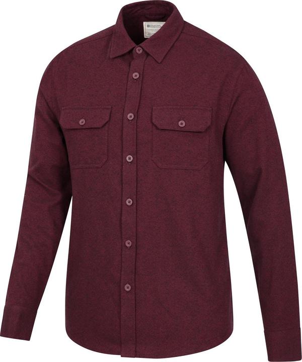 Actual product image Mountain Warehouse Mens Trace Flannel Long-Sleeved Shirt (L)