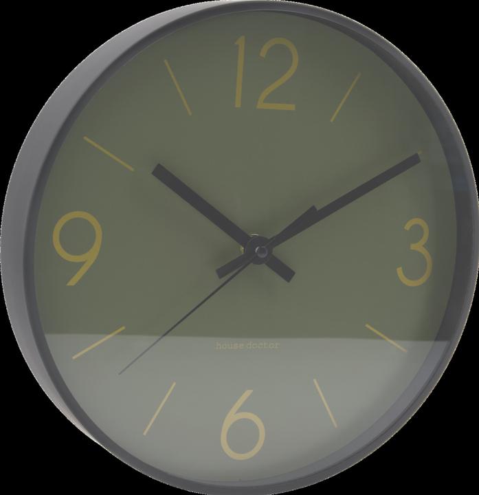 Image du produit House Doctor Horloge murale, HDTime, vert foncé (24.80 cm)