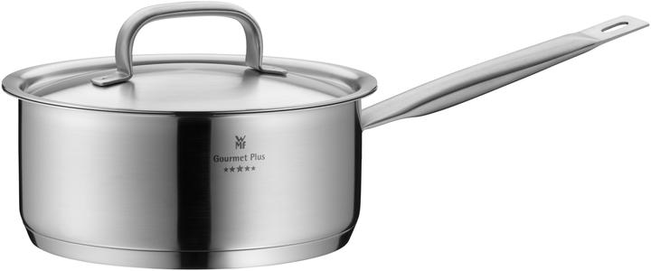 Produktbild WMF Stielkasserolle Topf 16cm Stieltopf Gourmet Plus Edelstahl 18/10 (16 cm, Kochtopf, Edelstahl)