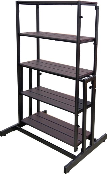 Produktbild Garden Pleasure Blumenregal TABORA Metall dunkelbraun rechteckig 70,2 x 131,0 cm