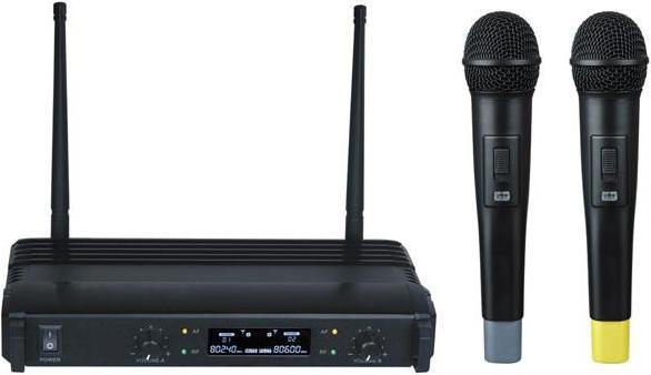 Velleman Système Microphone Sans Fil à 2 Canaux