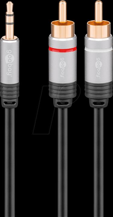 Produktbild Goobay 3.5mm Klinke — Cinch (1.50 m, 3.5mm Klinke (AUX), Cinch)