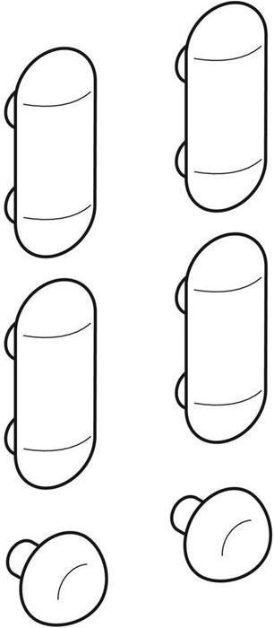 Actual product image Geberit Seat cover buffer