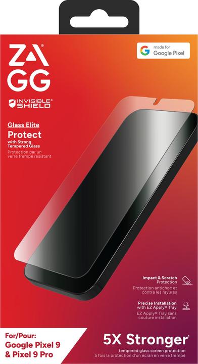 Produktbild Zagg InvisibleShield Gehärtetes Glas Clear Displayschutzfolie Google Pixel 9/9 Pro (1 Stück, Google Pixel 9, Google Pixel 9 Pro Fold)
