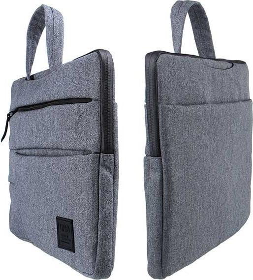 Produktbild Uniq torba Cavalier laptop Sleeve 15 szarymarl grey (15", Universal)