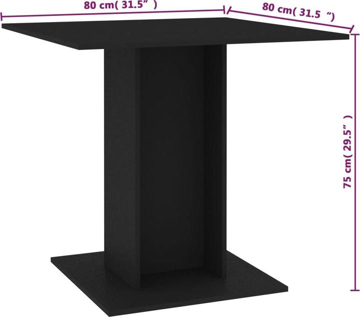 Produktbild VidaXL Meldan (80 x 80 x 75 cm)