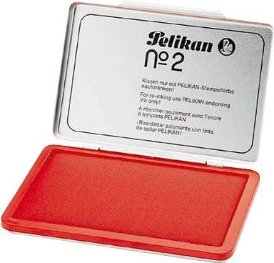 Actual product image Pelikan Metal stamp pad red