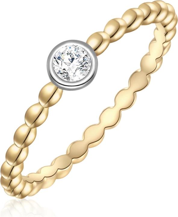 Glanzstücke München Damen Sterling Silber Zirkonia gelbgold - 28577