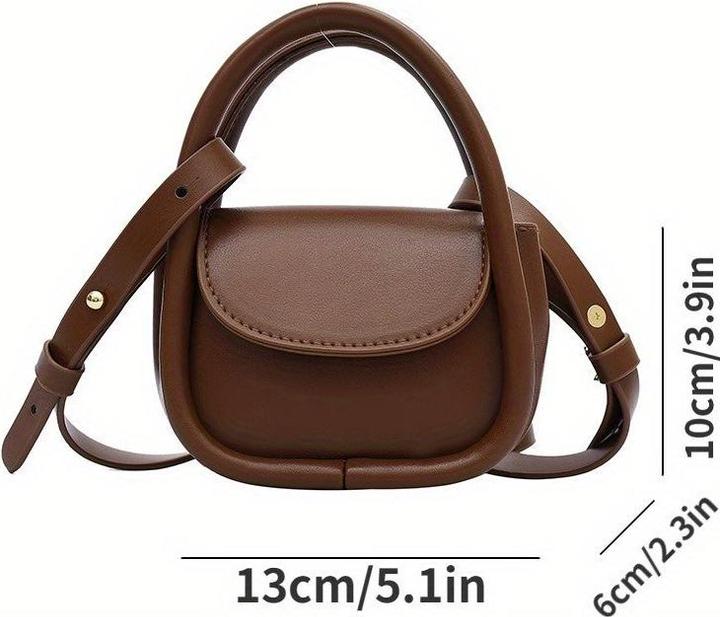 Only-Bags.Store Mini-Retro-Crossbody-Tasche, Schulter-Satteltasche, beiläufige niedliche Handtasche & Münzgeldbörse