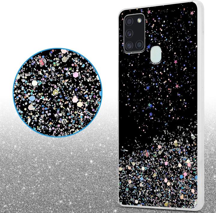 Actual product image Cadorabo TPU cover sparkling glitter (Samsung Galaxy A21s)
