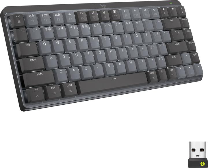 Actual product image Logitech Mx Mech. Mini Wrls Illum. Keyb (Eng. Int., Cable)