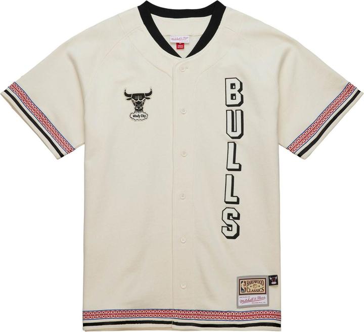 Actual product image Mitchell & Ness Dune Royal Button Up Chicago Bulls Shirt (S)
