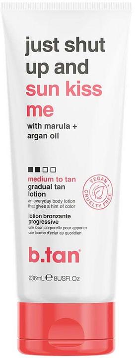 Immagine prodotto B.Tan Just Shut Up & Sunkiss Me Gradual Medium Tan Lotion 236 ml (Crema autoabbronzante, 236 ml)