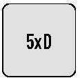 Produktbild Dormer Kühlkanalbohrer Force X DIN 6537 L Typ CTW Nenn-Ø 11,2 mm HM TiAlN 5XD (11.2 Millimeter)