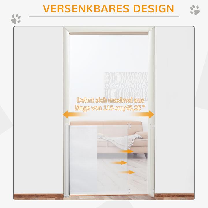 Produktbild PawHut Hunde-Trennwand mit automatischer Aufrollenfunktion