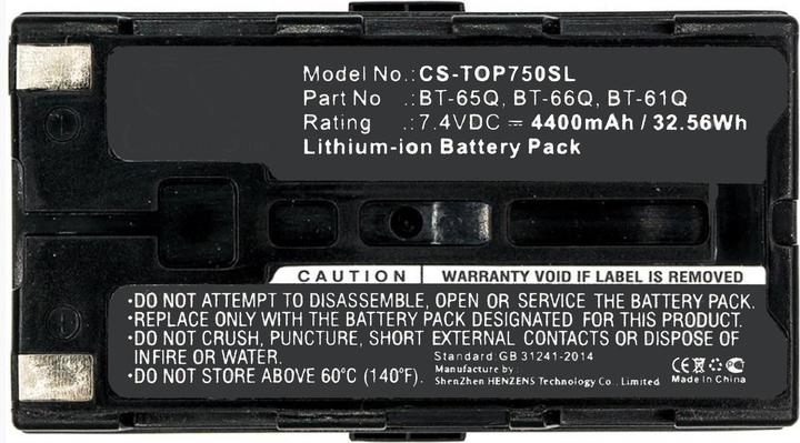 Actual product image AGI Battery compatible with Topcon QS StationsFC-2200 - Battery - 4,400 mAh (4400 mAh)