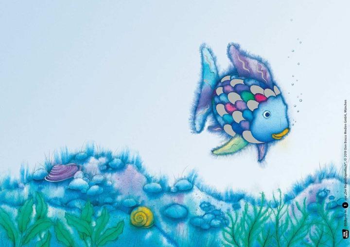 Actual product image Der Regenbogenfisch, mit schillernden Schuppen. Kamishibai Bildkartenset. (German, Marcus Pfister, 2023)