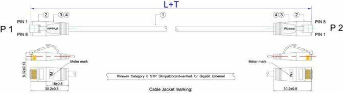 Produktbild Wirewin Netzwerkkabel (U/FTP, CAT6, 0.25 m)
