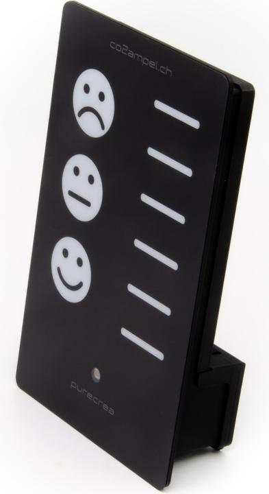 Actual product image Purecrea CO2 traffic light with smileys and bar display