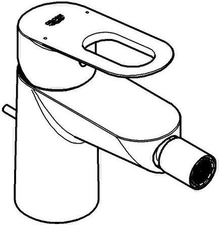 Actual product image Grohe Single-lever bidet mixer BauLoop 1/2inch chrome