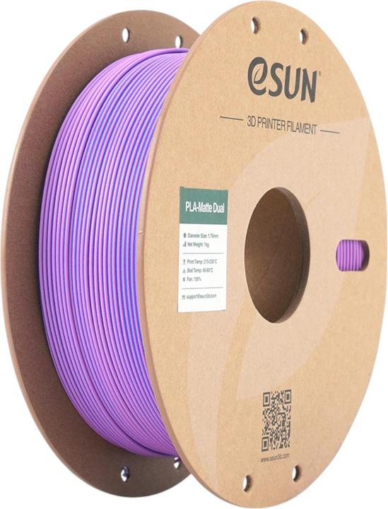 Produktbild eSUN PLA MATTE DUAL 1,75mm PURPLE BLUE 1kg (PLA, 1.75 mm, 1000 g, Mehrfarbig)