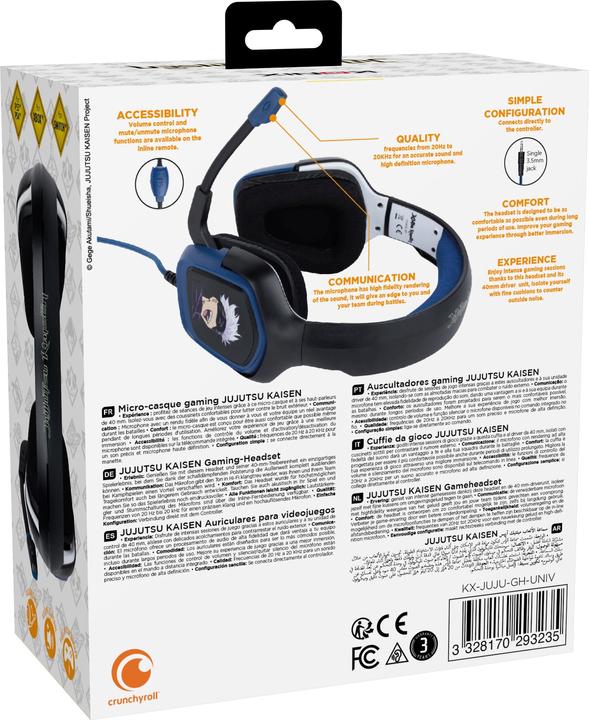 Image du produit NoName JUJUTSU KAISEN - Casque Filaire - PS4/PS5/XBOX/SWITCH/PHONE (Filaire)