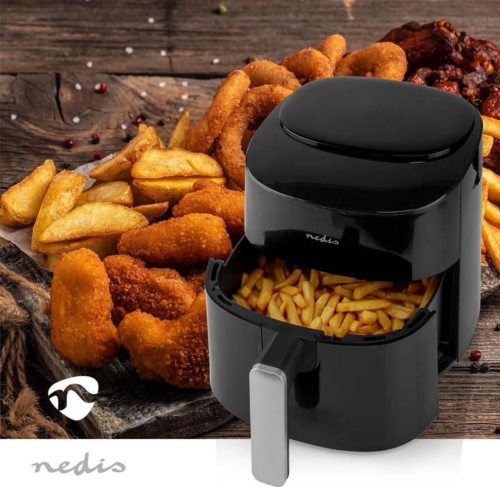 Immagine prodotto Nedis Friggitrice ad aria calda | 4,2 l | Timer: 240 min | Numero di programmi preimpostati: 8 | Digitale (Spina UE)