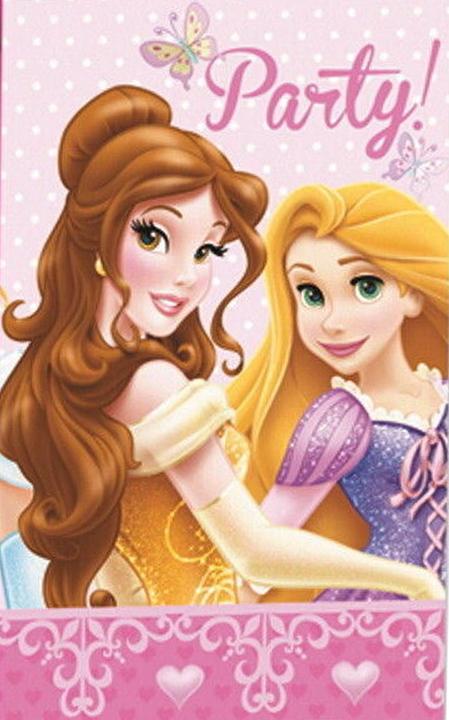 Actual product image Disney Princess Party Invitations (Pack of 6) (6 pcs.)