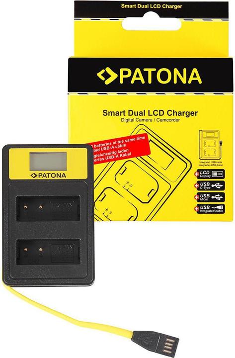 Produktbild Patona Ladegerät Smart Dual LCD USB Panasonic DMW-BLG10 (Ladegerät)