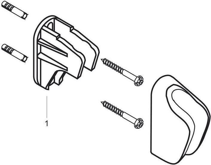 Actual product image hansgrohe Shower head holder
