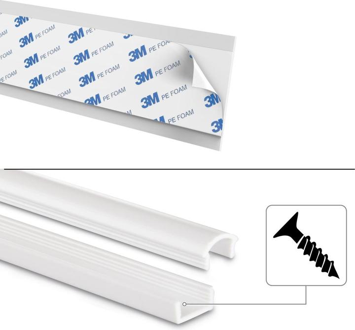 Immagine prodotto Hama Canalina per cavi in PVC, semicircolare (Tubazione, 100 cm)