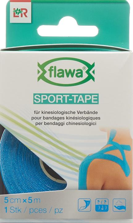 Produktbild Flawa Sport-Tape 5cmx5m türkis (5 m)