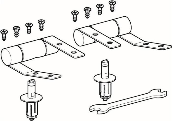 Image du produit Geberit Charnières adaptées au siège de WC Cassini 575200