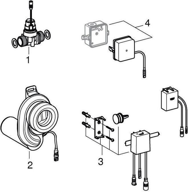 Image du produit Grohe Capteur de température avec Bluetooth, pour urinoir, transformateur chromé