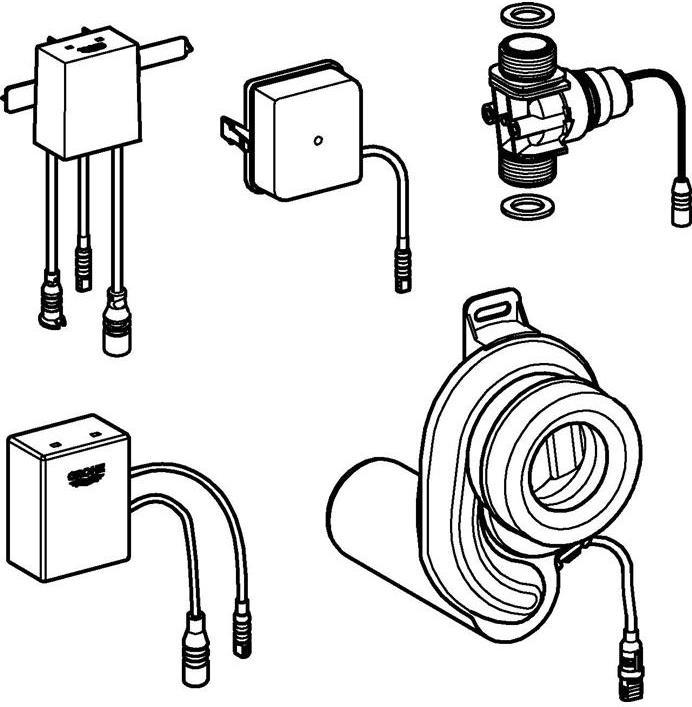 Image du produit Grohe Capteur de température avec Bluetooth, pour urinoir, transformateur chromé