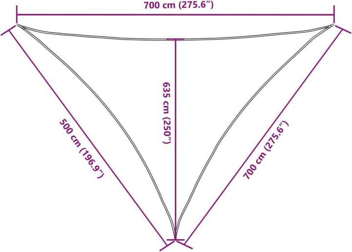 Actual product image VidaXL Awning (5 x 7 x 7 m)