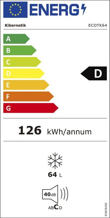Label énergétique Kibernetik Fsp Eco (Autonome, 64 l)