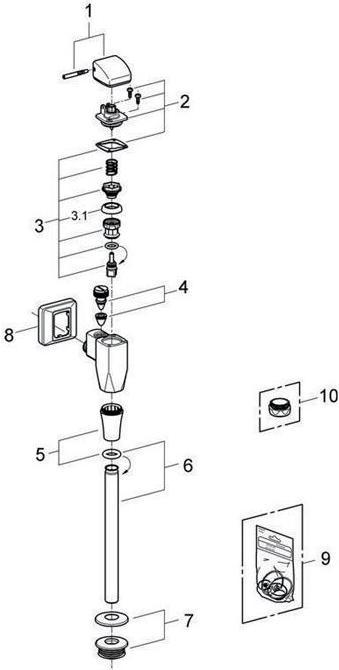 Image du produit Grohe Rinceur d'urinoir DN 15, apparent chromé