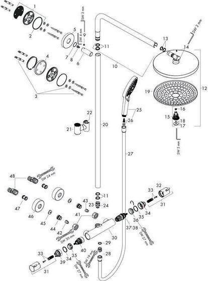 Immagine prodotto hansgrohe HG Showerp RAINDANCE SELECT S 300 2jet DN 15 bianco/cromo